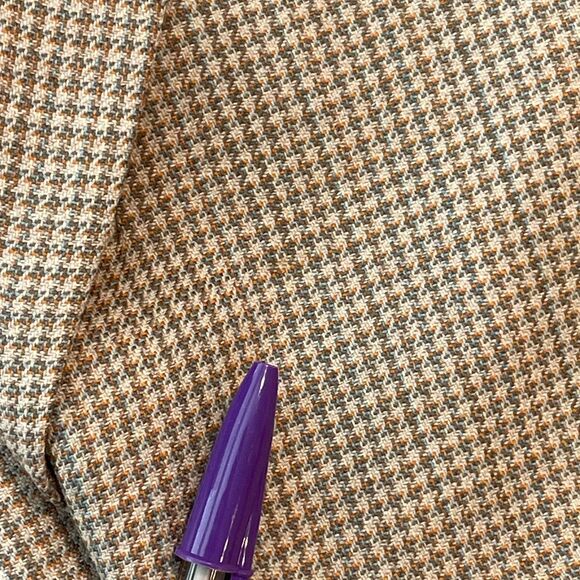 ~ Pendleton 14p Blazer Jacket Women Virgin Wool Houndstooth Notch Collar Petite - Picture 7 of 12